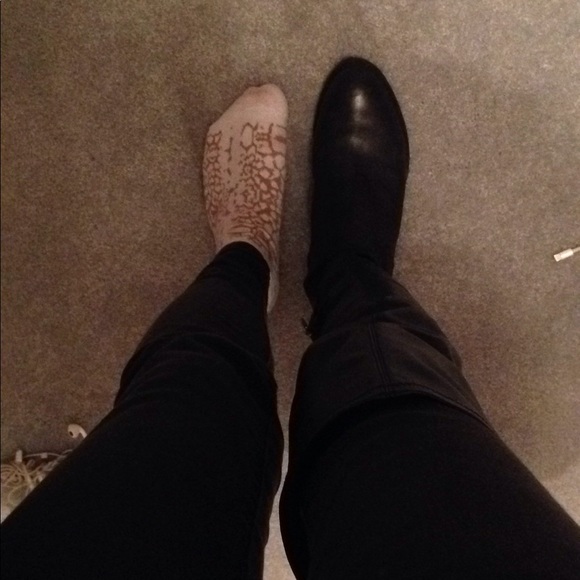 Sam Edelman Black over the knee flat leather boots - Picture 6 of 6